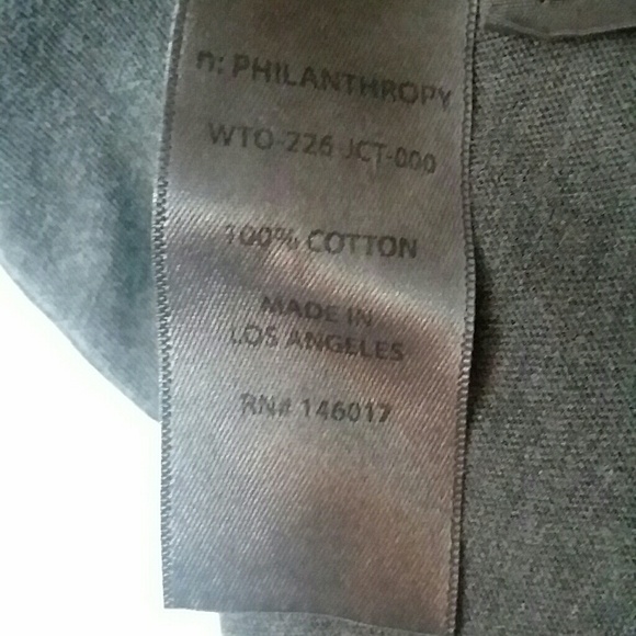 n: Philanthropy Distressed Tee With Laces - Picture 6 of 7